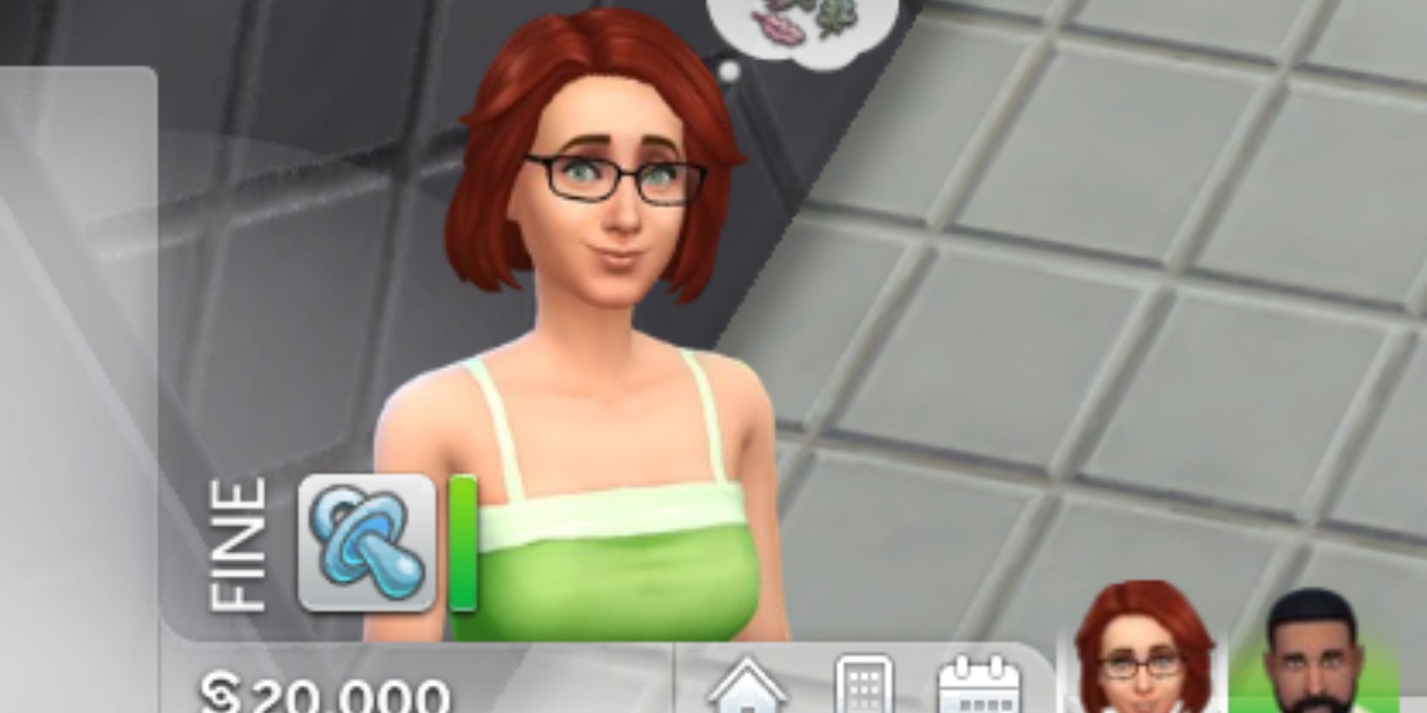 The Sims 4 Sim With Fine Pregnancy Moodlet