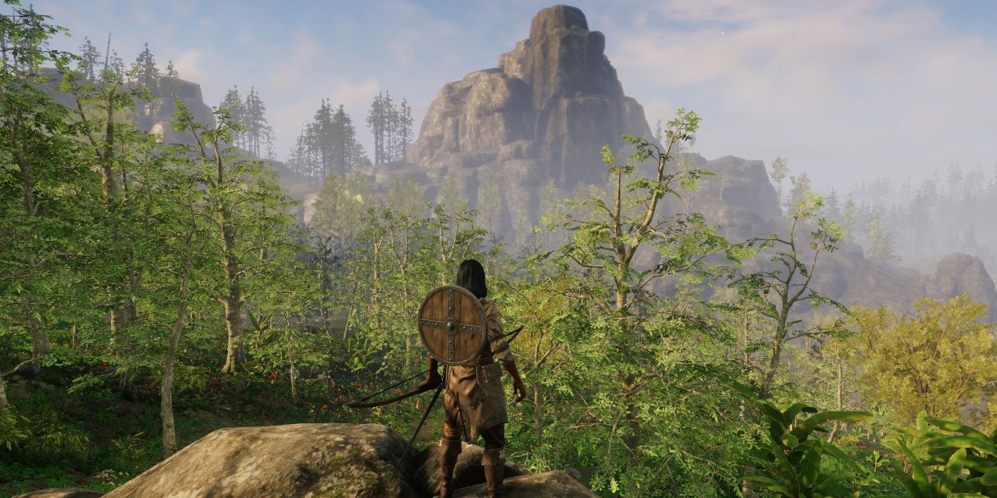 The lush environment of New World MMO