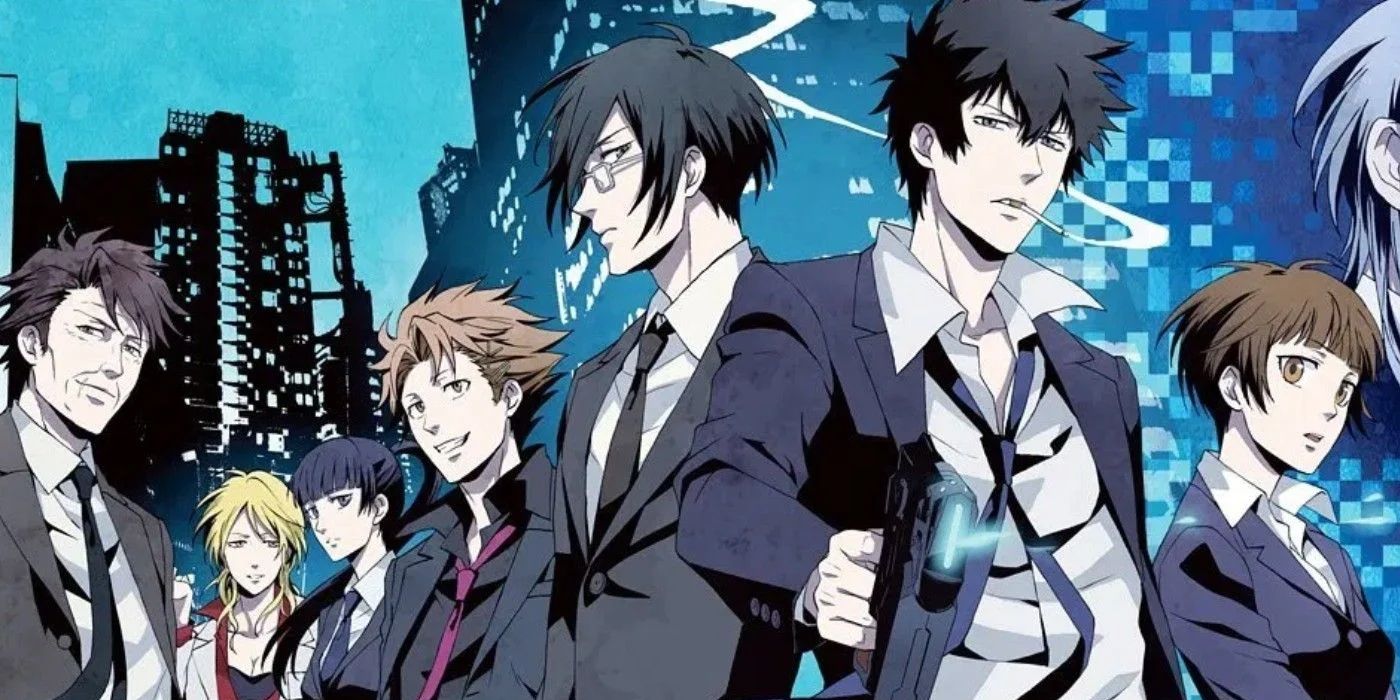 The main cast of Psycho Pass
