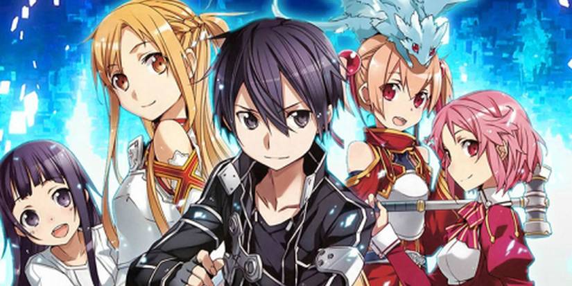 The main cast of Sword Art Online