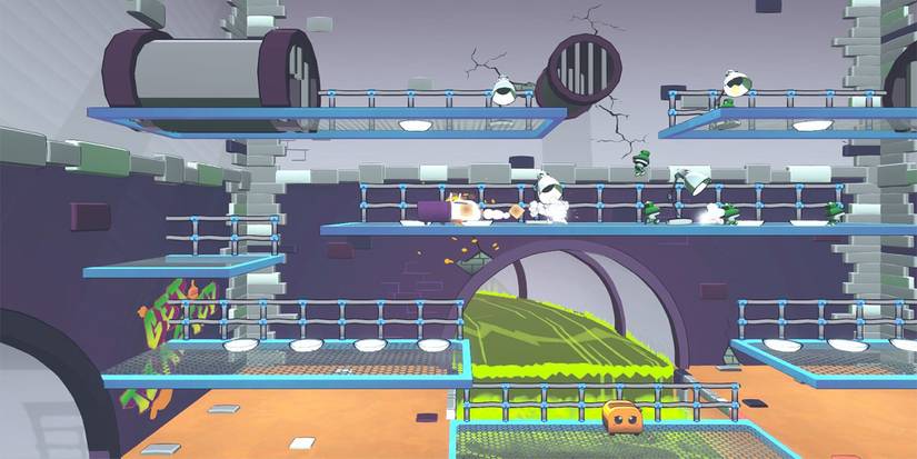 The Toaster Walks through a sewer level