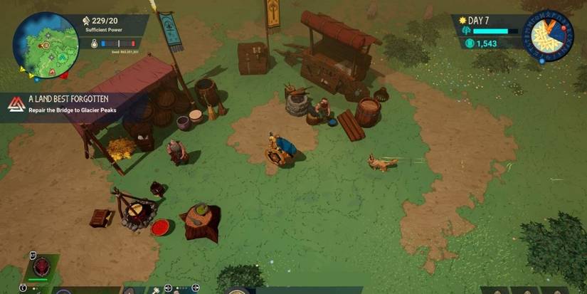 Tribes of Midgard player running up to vendors