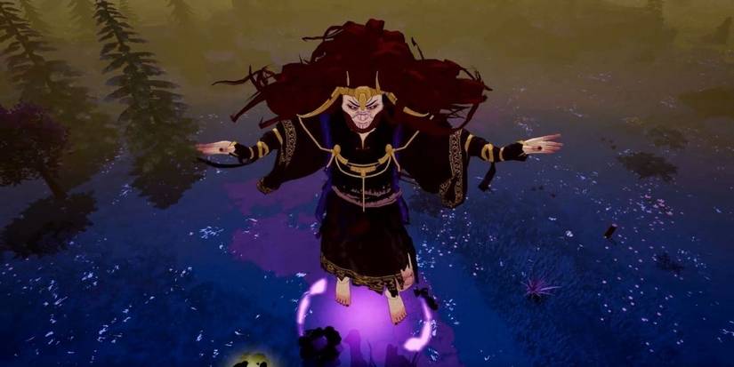 Tribes of Midgard Angrboda the darkness giant