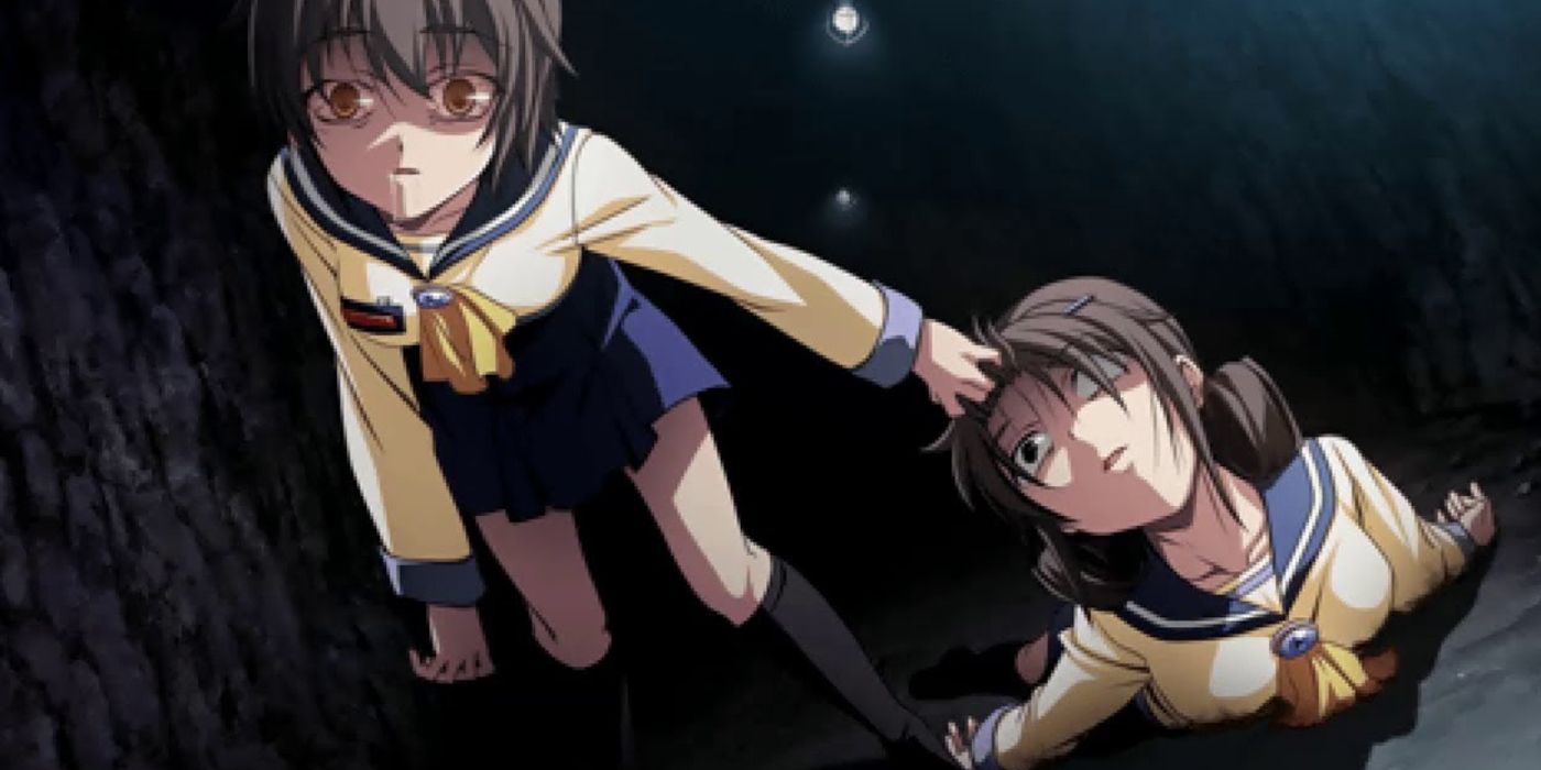 Two characters struggling to survive in Corpse Party