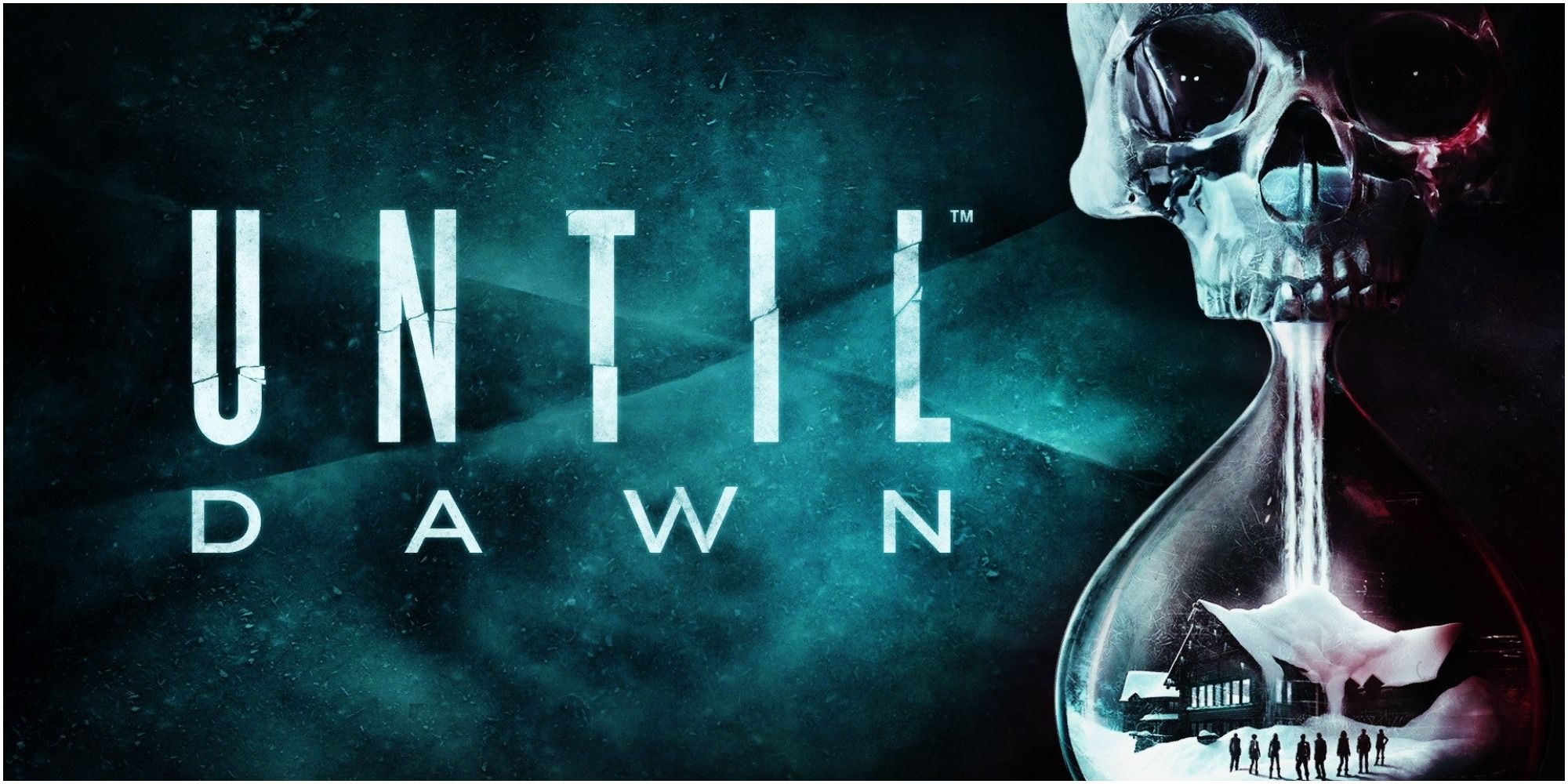 Until Dawn Game Cover Art With Skull Hourglass