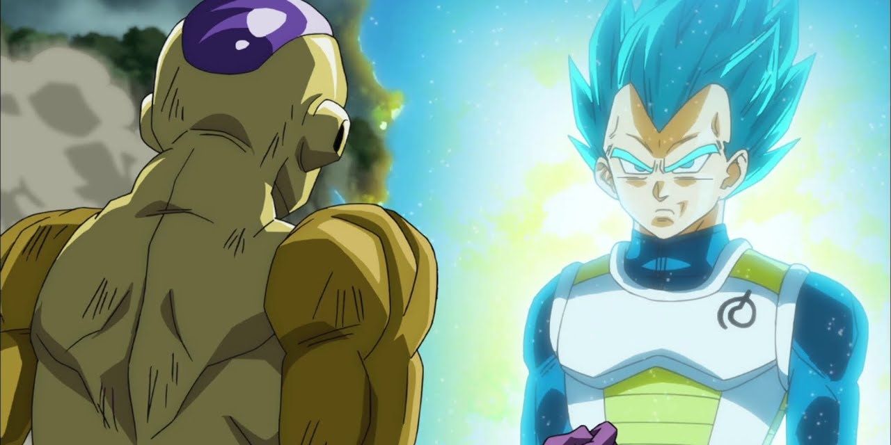 Vegeta and Frieza in the Golden Frieza Saga of Dragon Ball Super