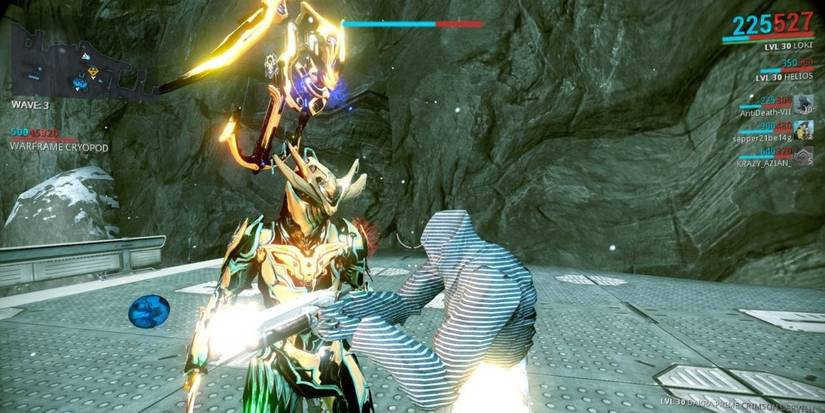 Warframe Loki standing next to his decoy