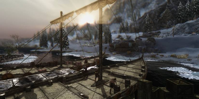 Windhelm Docks From Skyrim