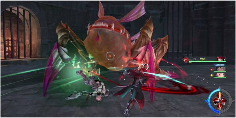 Adol performing a Flash Move