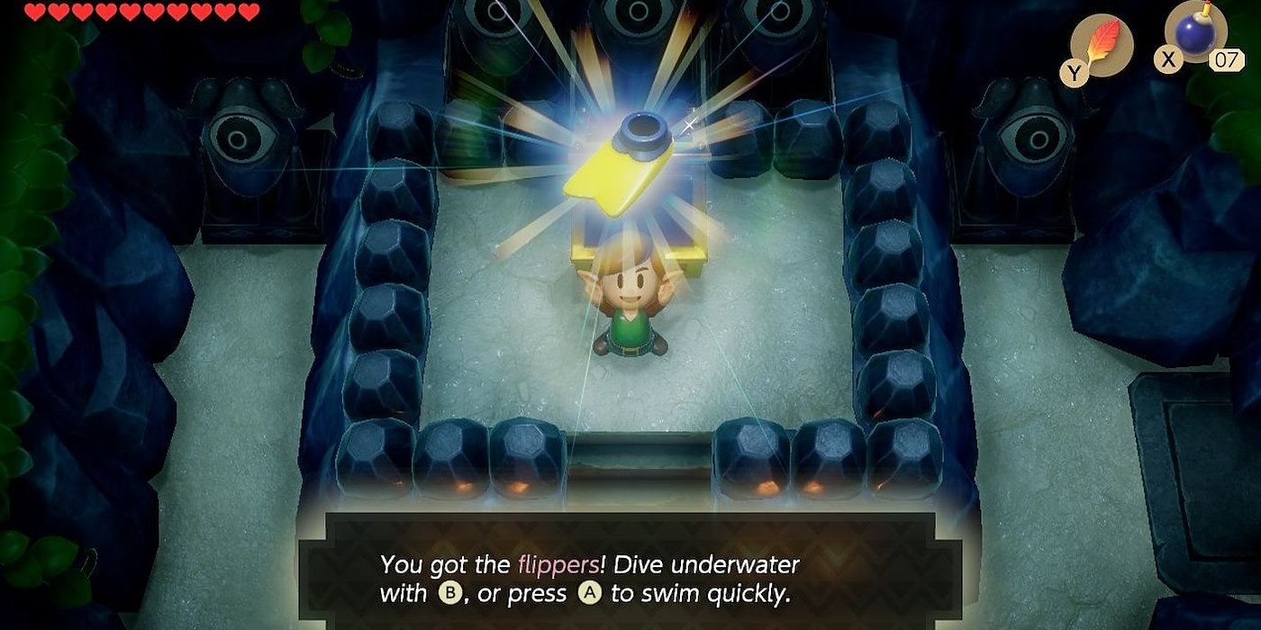 Zelda Link's Awakening Flippers