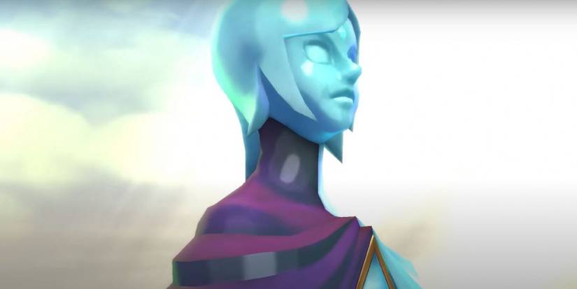 Fi looking up in The Legend of Zelda: Skyward Sword