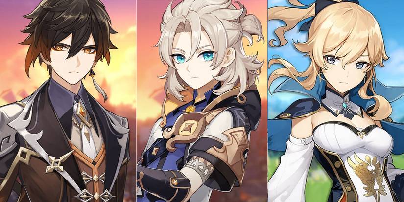 Genshin Impact Zhongli-Albedo-Jean-1