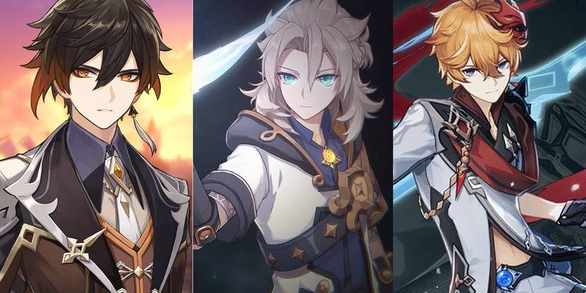 Zhongli Albedo Tartaglia in Genshin Impact