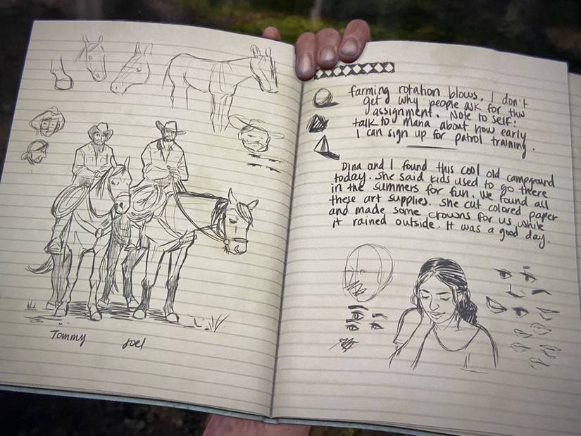 the last of us 2 ellie journal