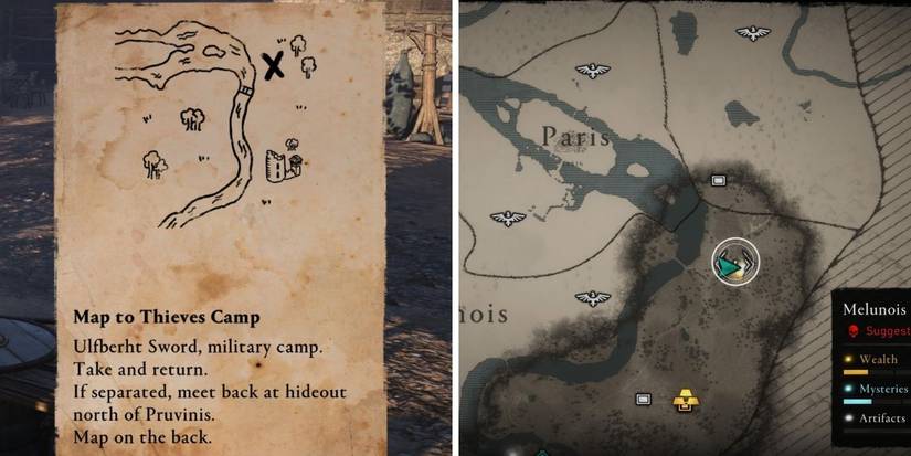 Siege of Paris Pruvinis mystery thief camp location