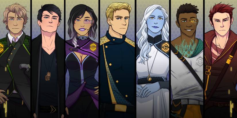 andromeda six visual novel characters cover artwork