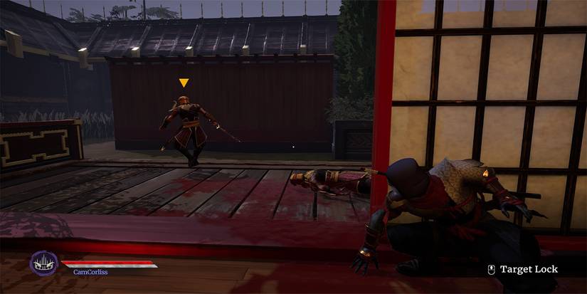 Aragami leaning against wall