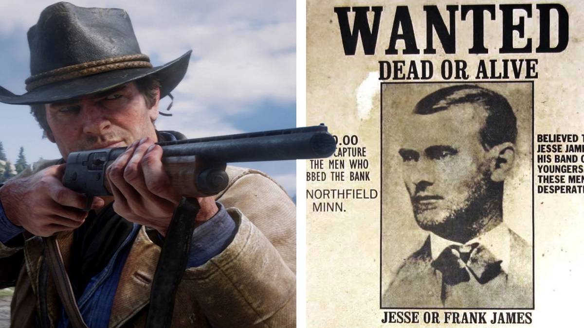 arthur morgan red dead redemption 2 jesse james wanted poster