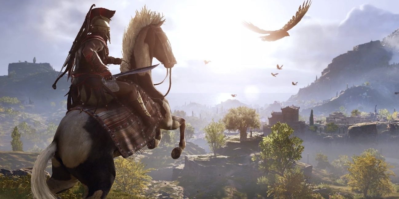 assassins-creed-odyssey alexios riding a horse Cropped