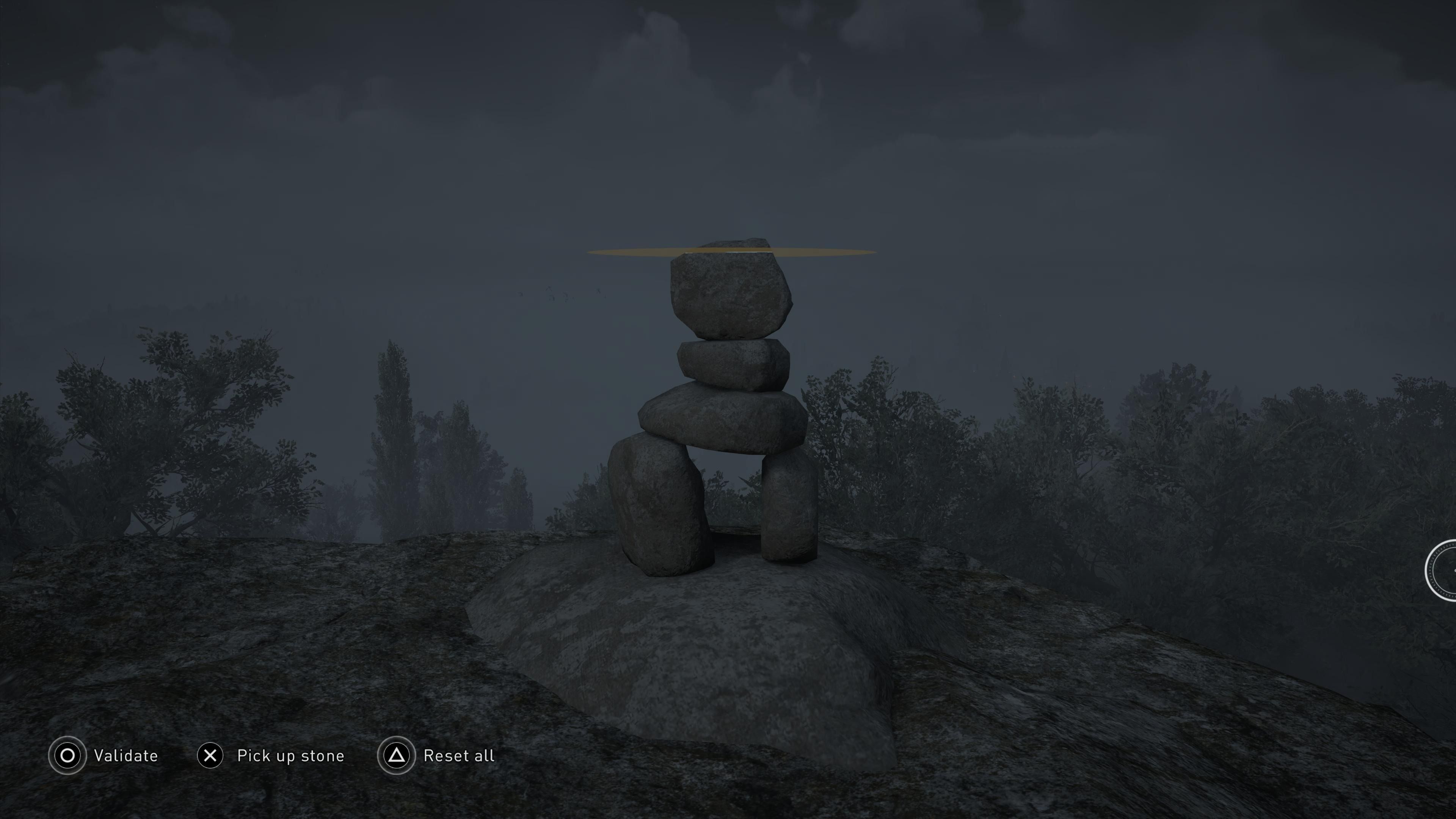 Assassin's Creed Valhalla showing off cairns