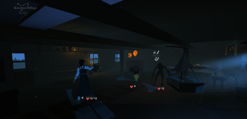 player fighting the demons possessing a house in an optional task.
