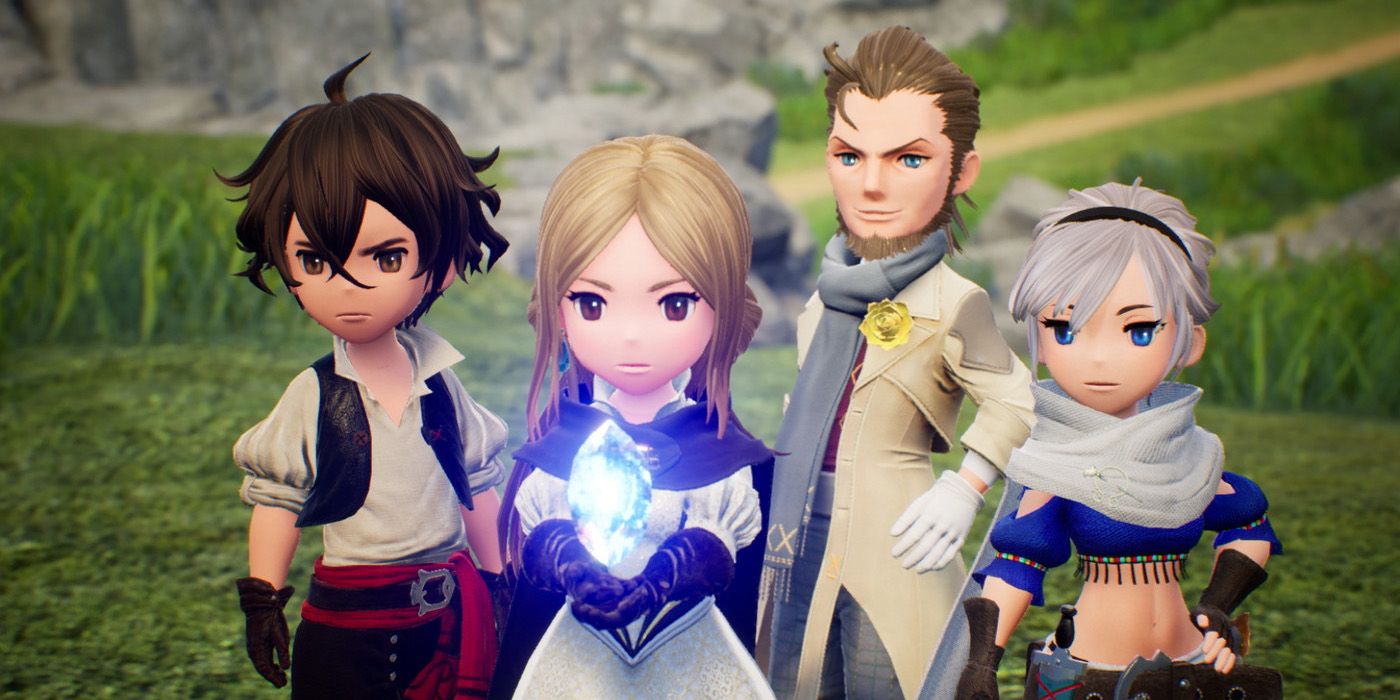 The main cast of Bravely Default 2 on the Nintendo Switch