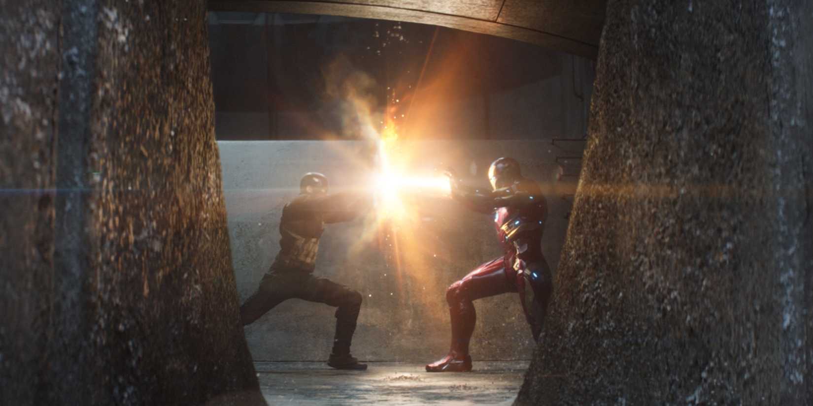 Iron Man vs Captain America and Barnes, Civil War