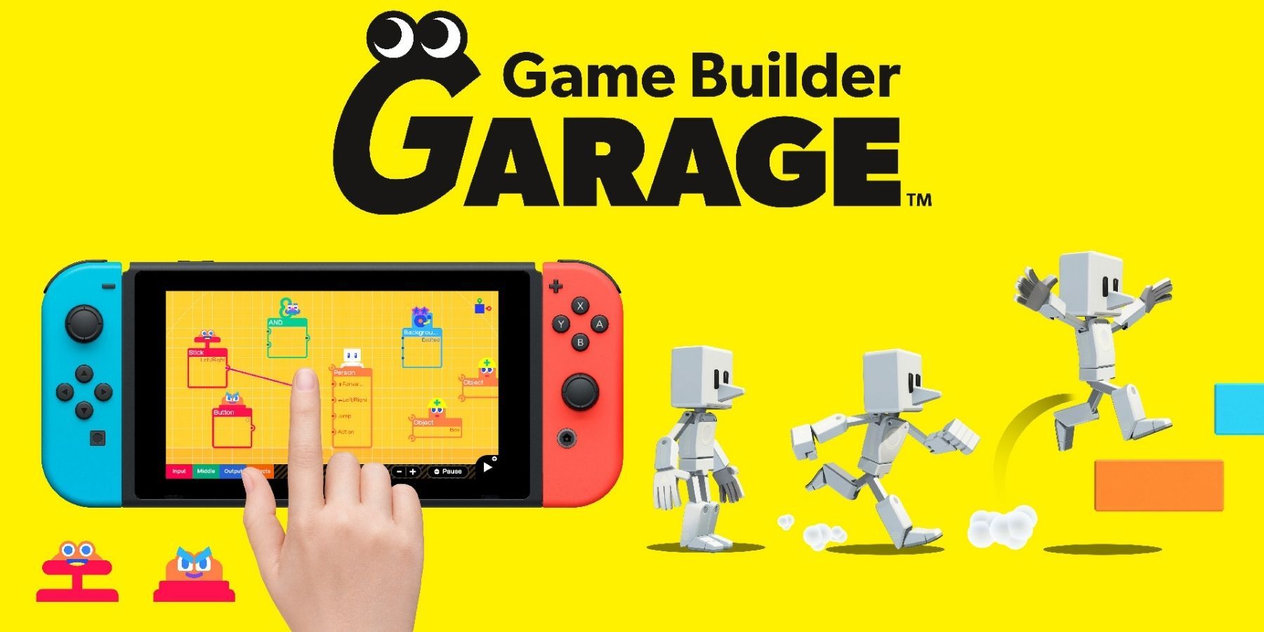 game builder garage logo and key art