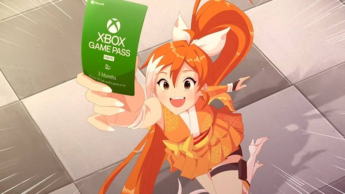 crunchyroll mascot with xbox game pass