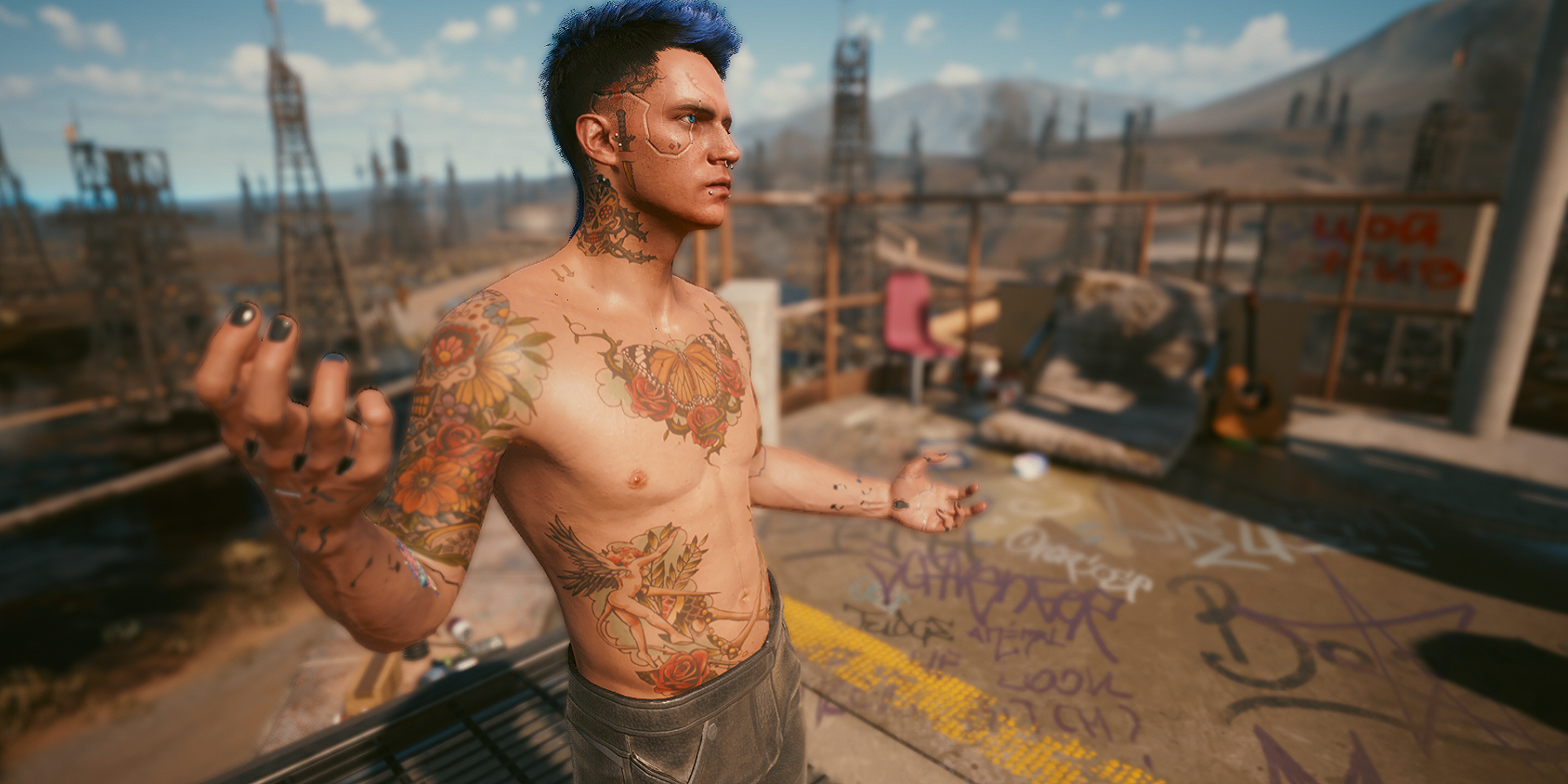 Cyberpunk 2077 Update Seemingly Removes Character's Tattoo