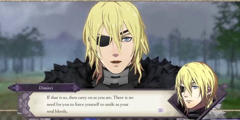 Dimitri talking to Marianne.