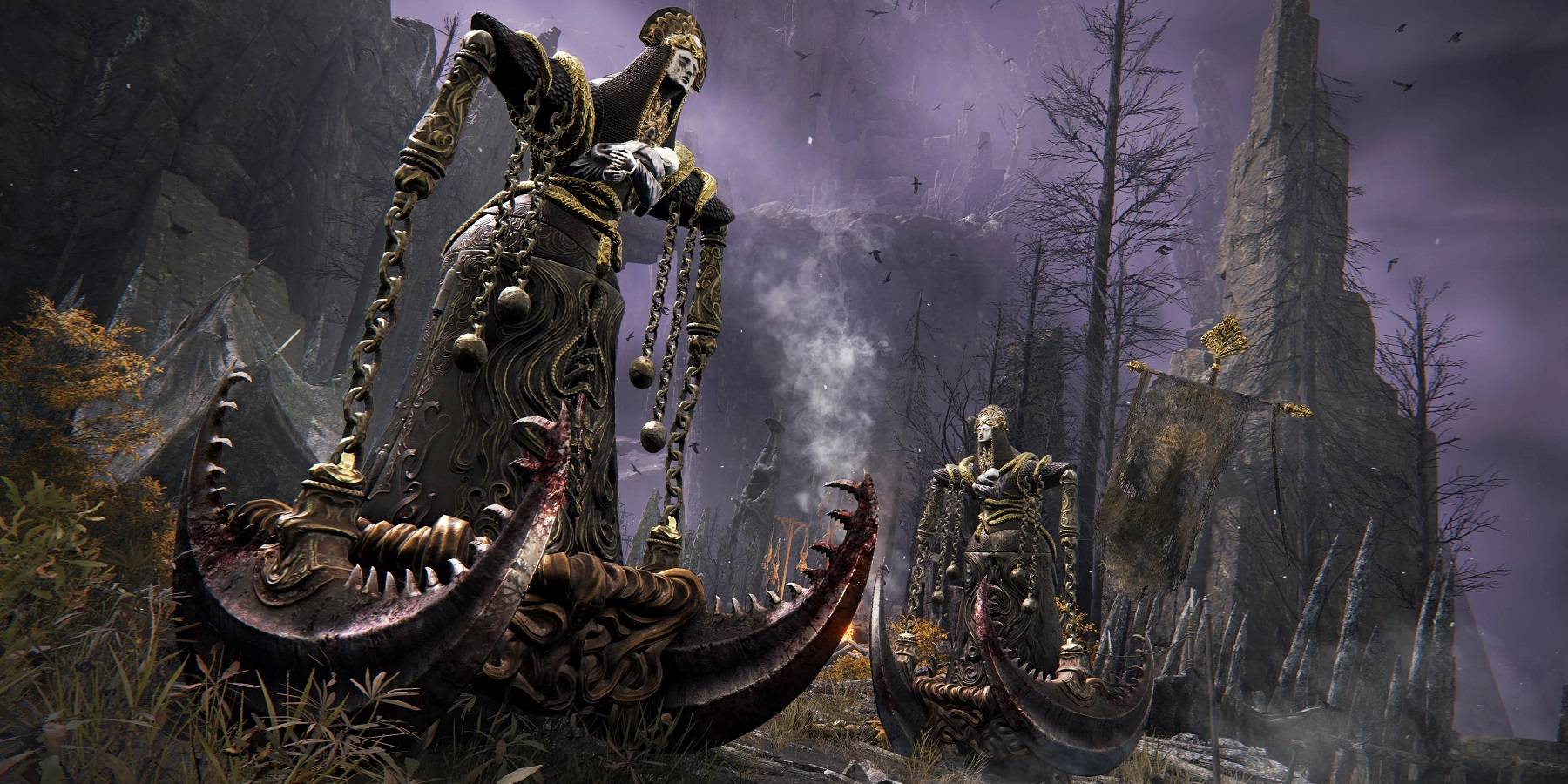 New Elden Ring Screenshots Show Dragon, Giant Skeleton on Throne