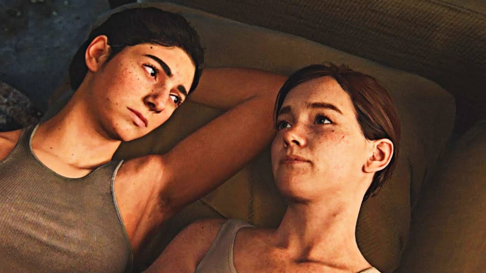 ellie and dina in bed together