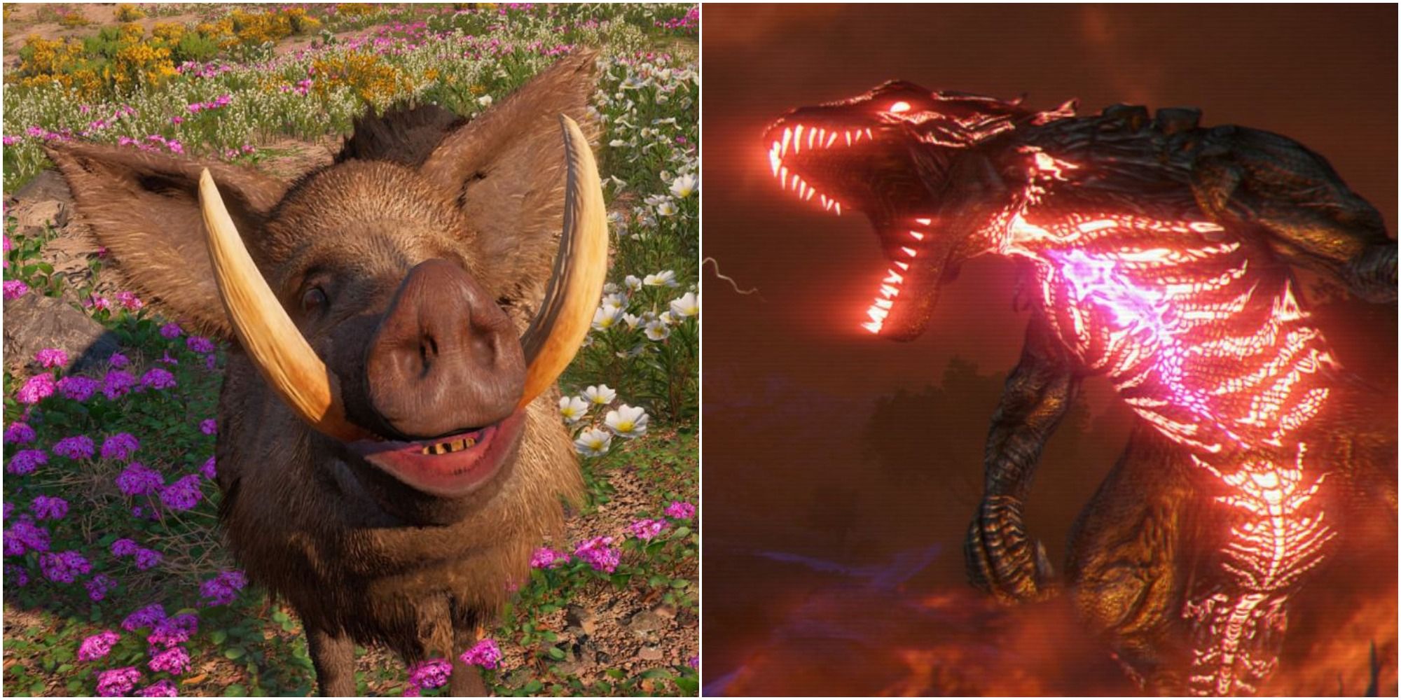 Boar and Blood Dragon in Far Cry games