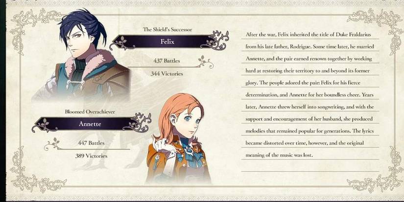 Felix and Annette's ending. 