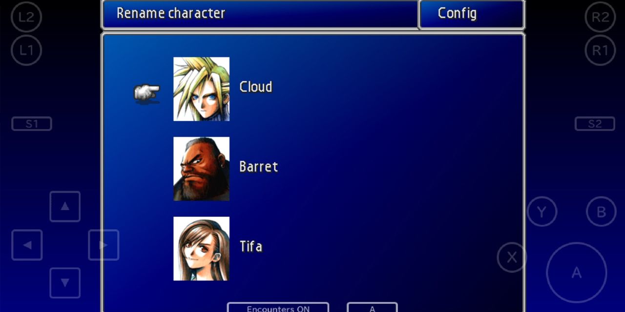 Переименование членов группы в мобильной версии Final Fantasy VII