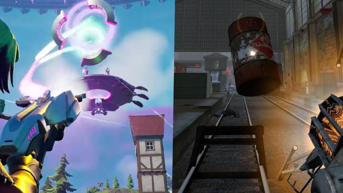 fortnite grabitron grab-itron gravity gun half-life 2