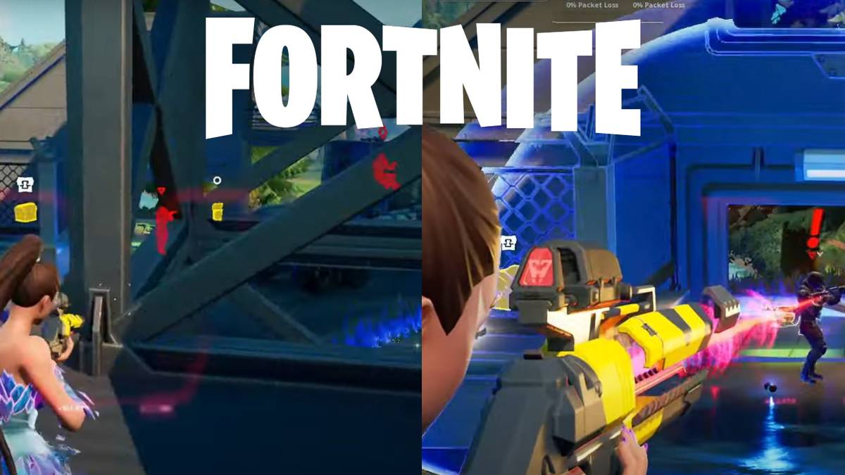fortnite reveal opponent recon scanner hit rail gun railgun quest guide