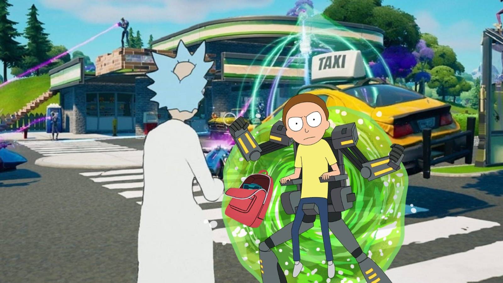 fortnite rick and morty mecha morty skin