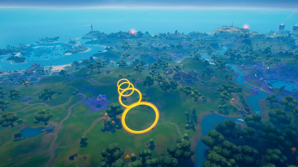 fortnite glide through rings as clark kent