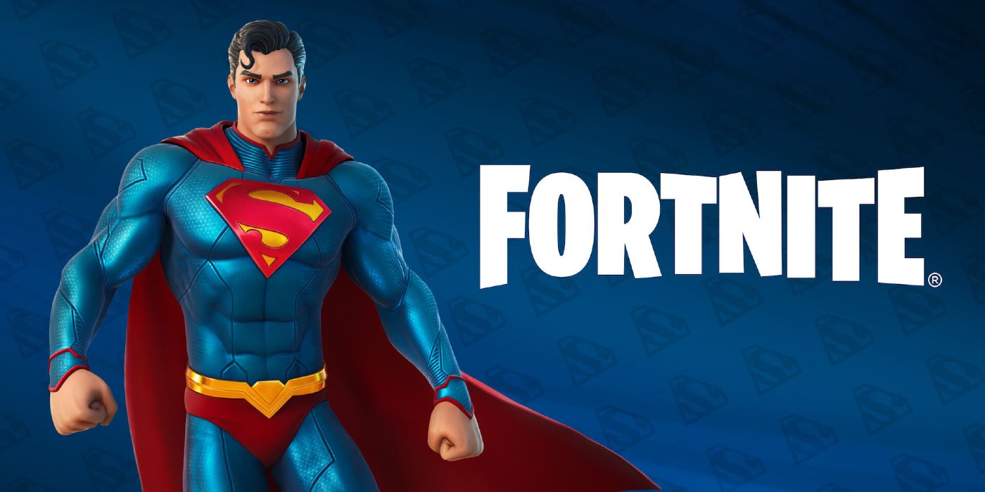 official image of superman skin in fortnite for feature