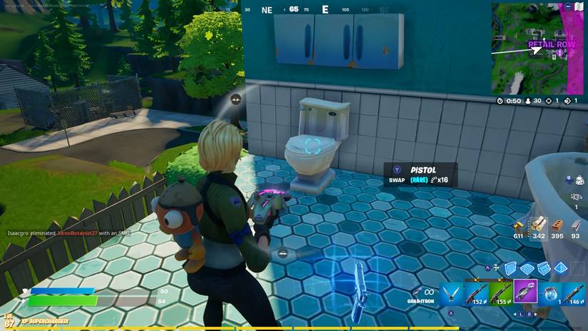 fortnite toilet grab-itron
