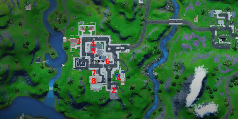 fortnite vase of flowers at lazy lake map