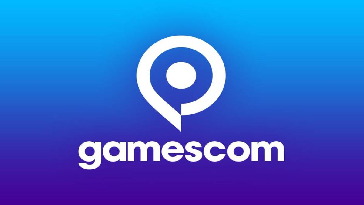gamescom blue backdrop