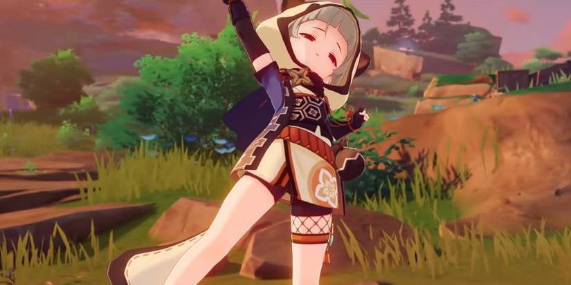 genshin impact sayu idle animation stretching