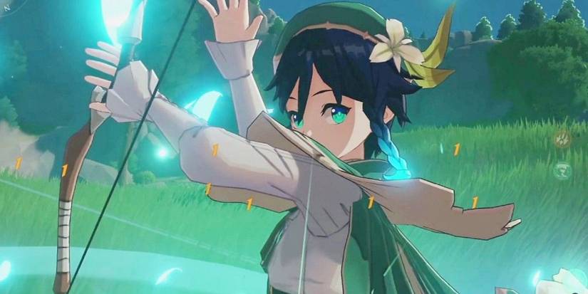 genshin impact venti elemental burst animation