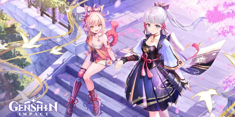 genshin impact yoimiya ayaka stairs trailer inazuma