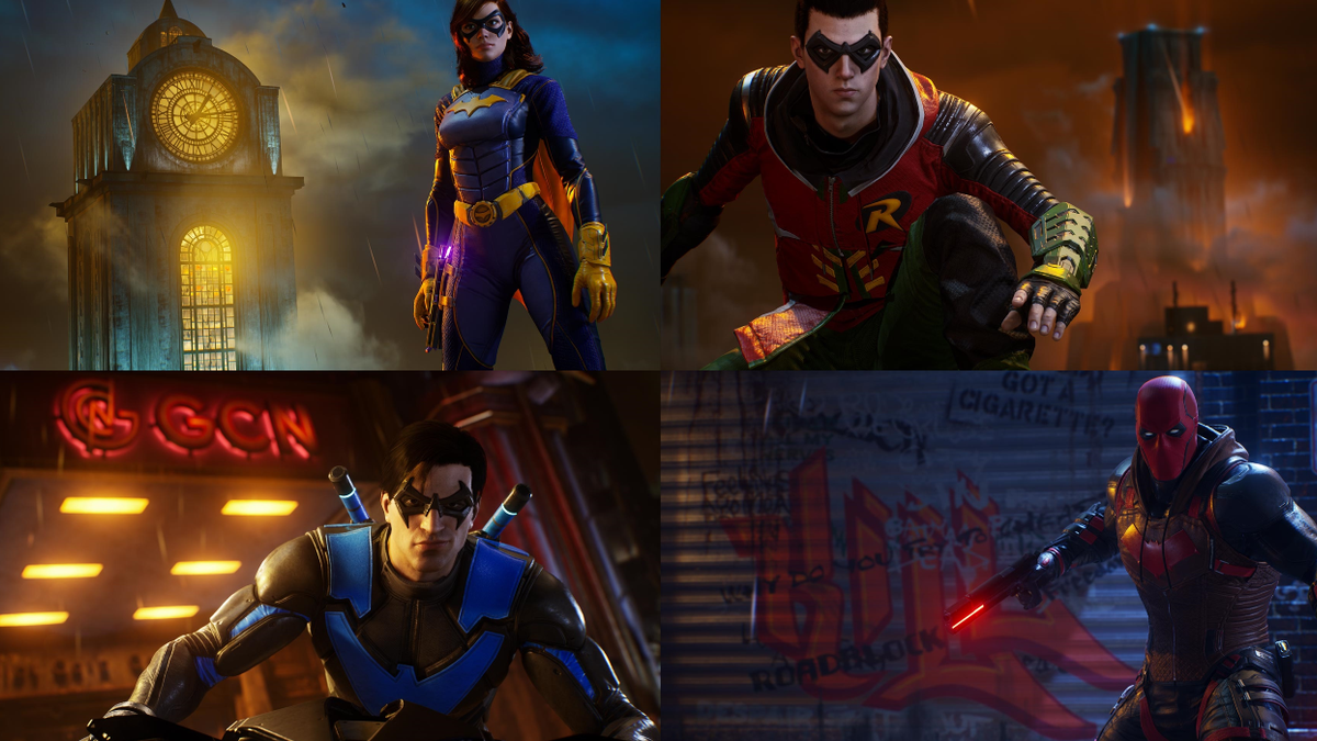 four bat family panel screen