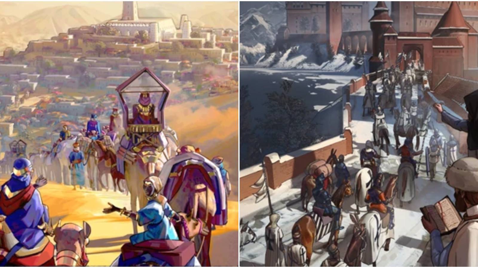 (Left) Ghana culture art (Right) Teutons culture art