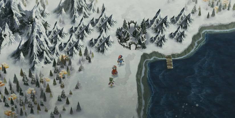 A screenshot of I Am Setsuna on the Nintendo Switch